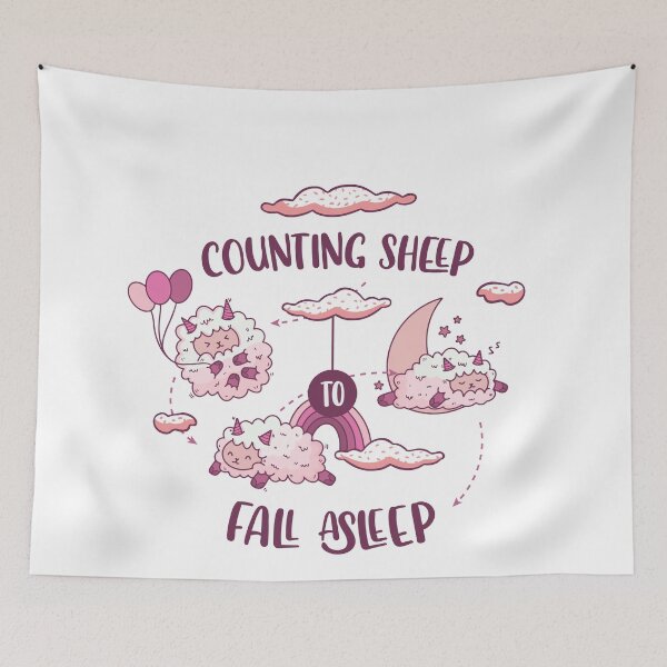 Item preview, Counting Sheep To Fall Asleep Cute Sleeping Sheeps designed and sold by artado.