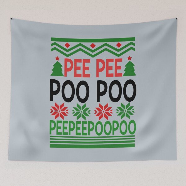 Item preview, Pee Pee Poo Poo Ugly Christmas Sweater Sweatshirt    designed and sold by AshleyPaigeC.
