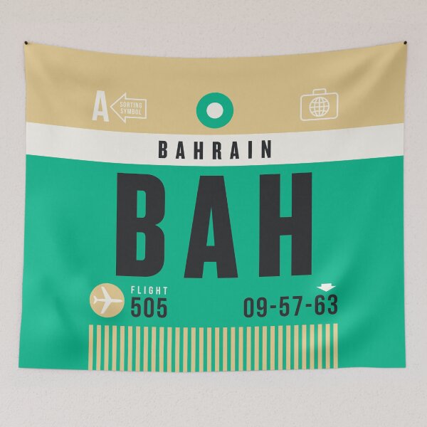 Item preview, Luggage Tag A - BAH Bahrain designed and sold by VoodooCircus.