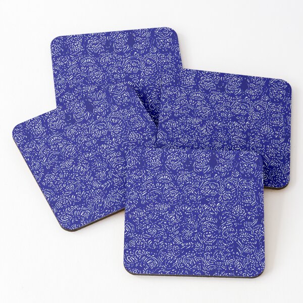 Item preview, Squiggly Pattern - Dark blue and white designed and sold by CGArtsy.