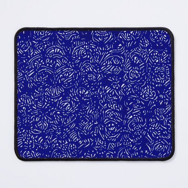 Item preview, Squiggly Pattern - Dark blue and white designed and sold by CGArtsy.