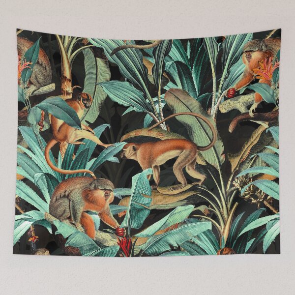 Item preview, Monkey Tropical Jungle designed and sold by Burcu Korkmazyurek.