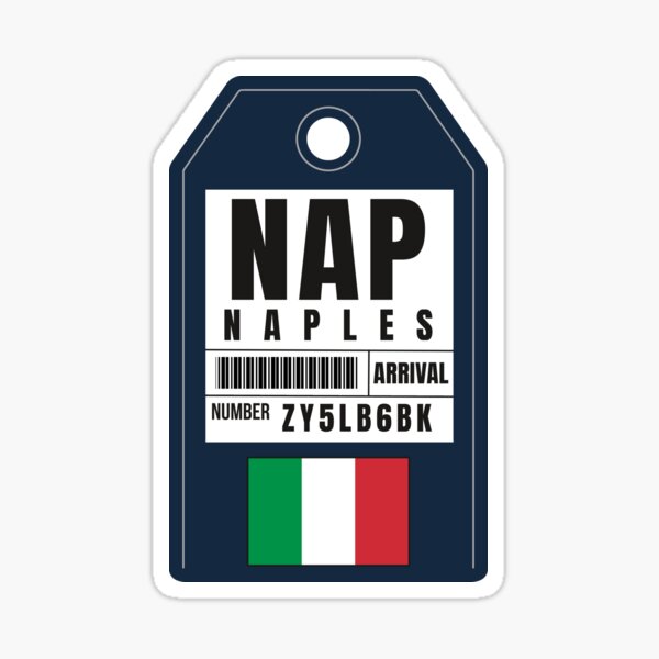 Artikel-Vorschau von NAP Neapel Bordkarte - Flughafenticket, designt und verkauft von HillViewDesigns.
