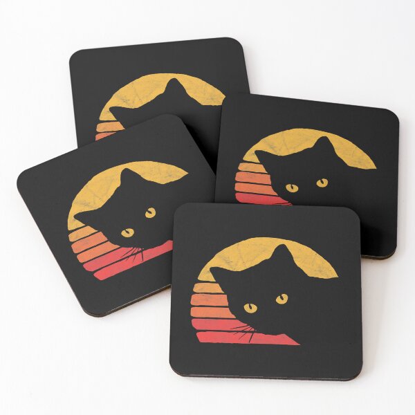 Item preview, Vintage Eighties Style Cat Retro Distressed Design designed and sold by HardiKel.