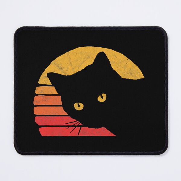 Item preview, Vintage Eighties Style Cat Retro Distressed Design designed and sold by HardiKel.