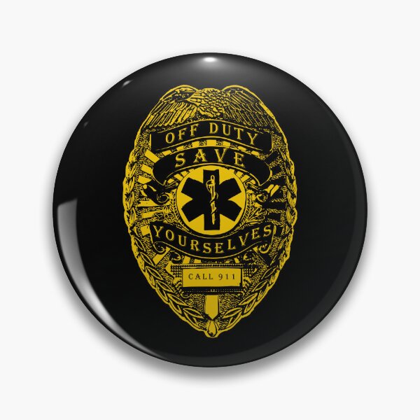 Item preview, Off Duty Save Yourselves YELLOW Funny EMT Nurse Paramedic designed and sold by BOBSMITHHHHH.