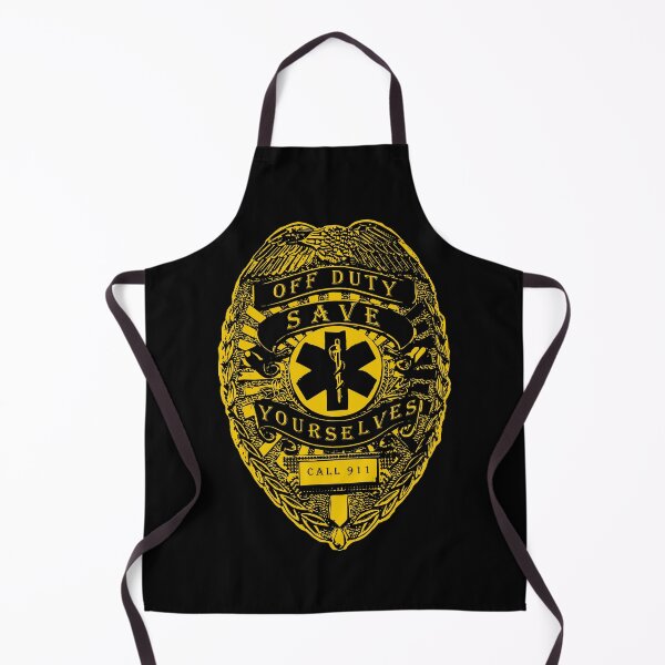 Item preview, Off Duty Save Yourselves YELLOW Funny EMT Nurse Paramedic designed and sold by BOBSMITHHHHH.