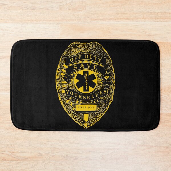 Item preview, Off Duty Save Yourselves YELLOW Funny EMT Nurse Paramedic designed and sold by BOBSMITHHHHH.