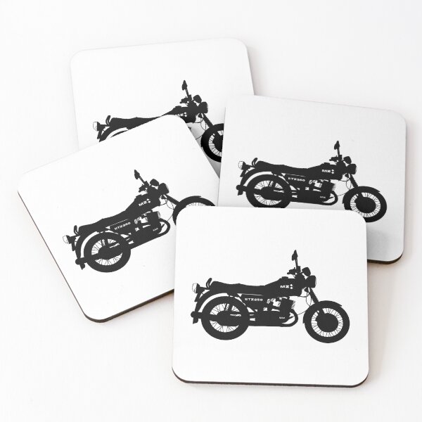 Item preview, MZ ETZ 250 motorbike two stroke black silhouette best t-shirt design designed and sold by EdimDesign.
