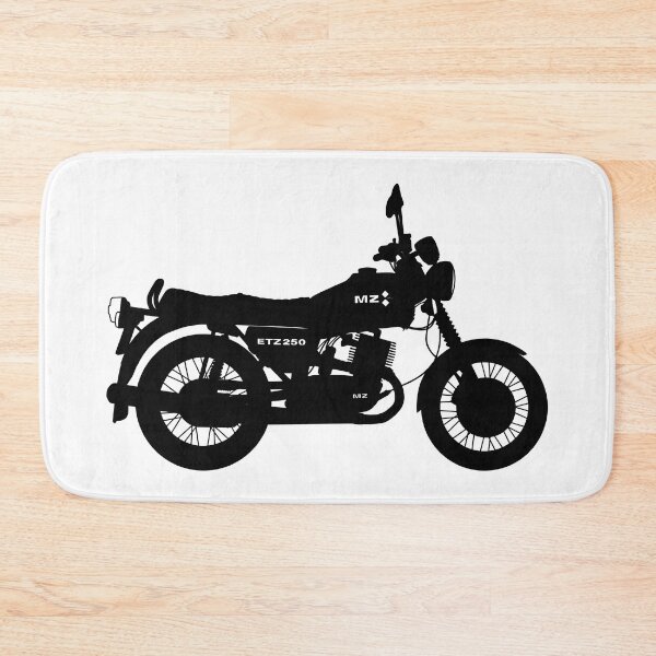 Item preview, MZ ETZ 250 motorbike two stroke black silhouette best t-shirt design designed and sold by EdimDesign.