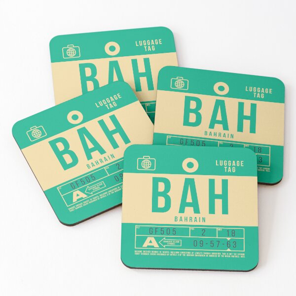 Artikelvorschau, Luggage Tag B - BAH Bahrain entworfen und verkauft von VoodooCircus.