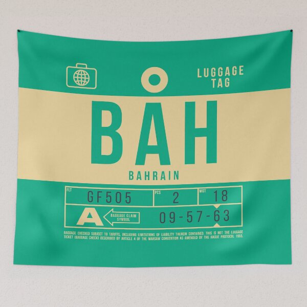 Item preview, Luggage Tag B - BAH Bahrain designed and sold by VoodooCircus.