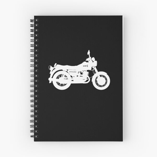 Item preview, MZ ETZ 250 motorbike two stroke white silhouette best t-shirt design designed and sold by EdimDesign.
