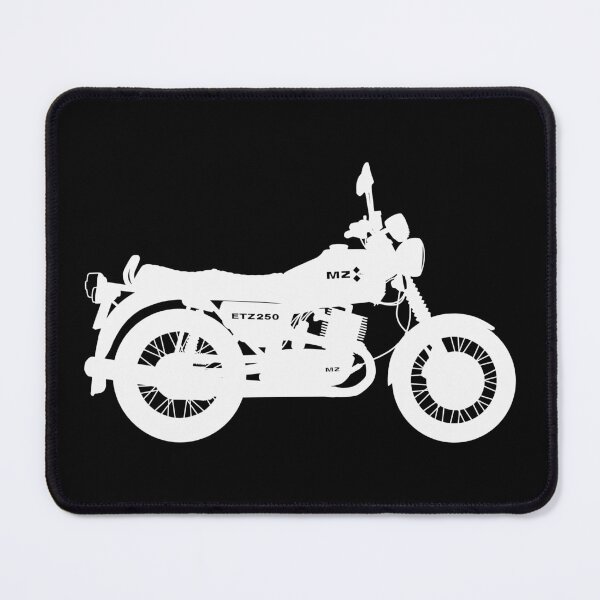 Item preview, MZ ETZ 250 motorbike two stroke white silhouette best t-shirt design designed and sold by EdimDesign.