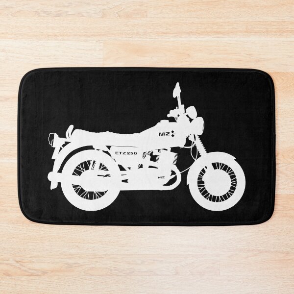 Item preview, MZ ETZ 250 motorbike two stroke white silhouette best t-shirt design designed and sold by EdimDesign.