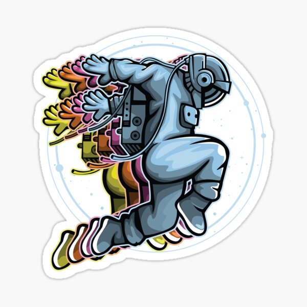 Item preview, Funky Astronaut Space Dancing Colorful Design designed and sold by artado.