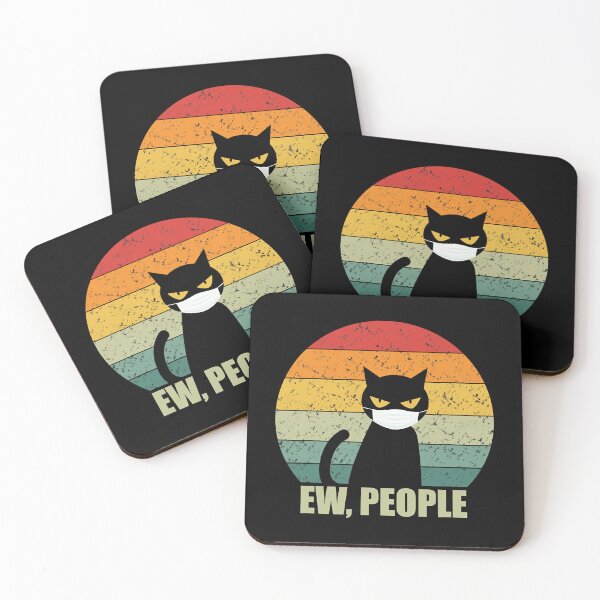 Item preview, Vintage Ew People Black Cat Mask Vintage Halloween Gift designed and sold by HardiKel.