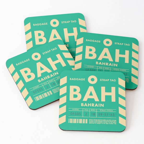 Artikelvorschau, Luggage Tag D - BAH Bahrain entworfen und verkauft von VoodooCircus.