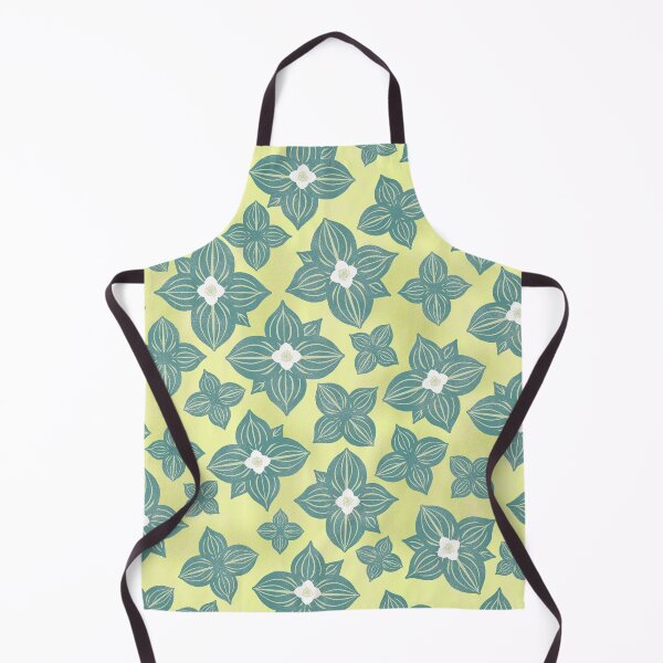 Item preview, Tossed Bunchberry Blossoms on Lemongrass designed and sold by Christine Philbrick.