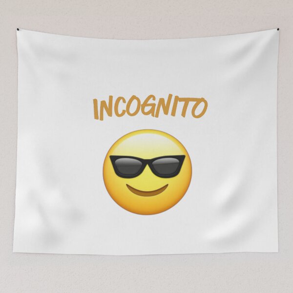 Item preview, Incognito Emoji designed and sold by mymysterycloset.