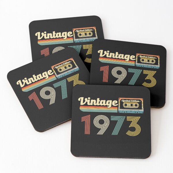 Item preview, Vintage 1973 50th birthday limited edition with retro cassette  designed and sold by Majesticoo.