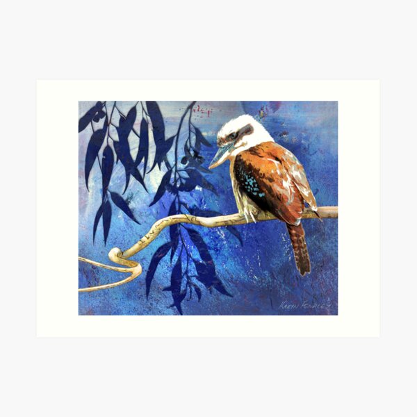 Kookaburra, hunting Art Print
