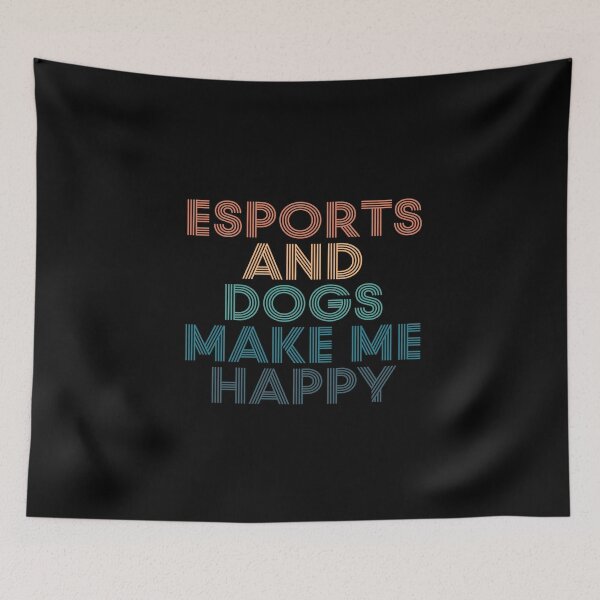 Artikelvorschau, eSports And Dogs Make Me Happy – Geschenk für eSports- und Hundefans entworfen und verkauft von kindxinn.