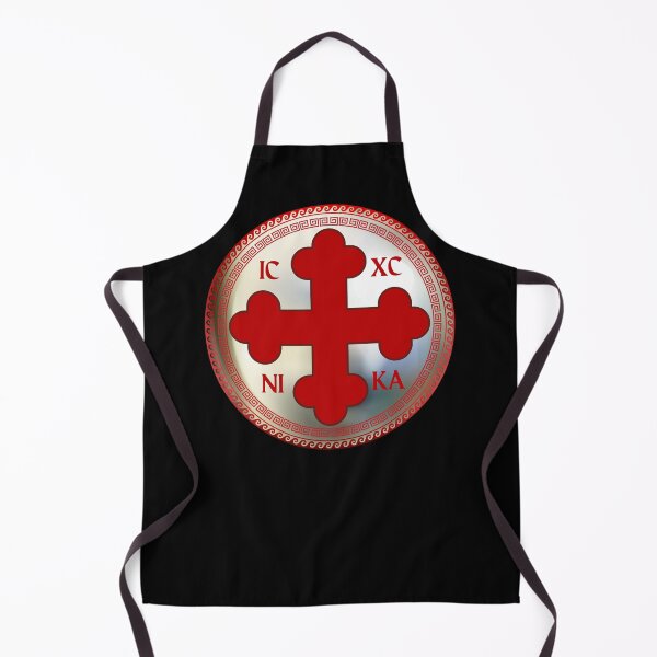 Item preview, Greek Orthodox Cross Red Metallic ICXC NIKA designed and sold by Yiorgos Designs.