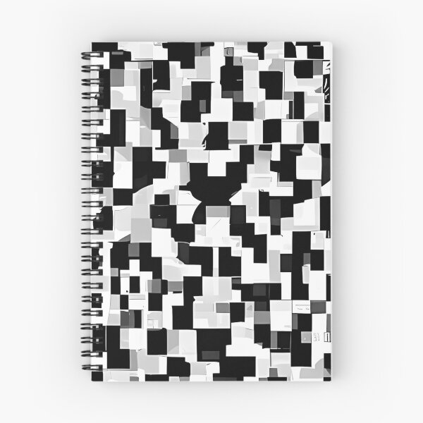 Item preview, Glitches - Abstract Geometric Pattern (Black and White designed and sold by CGArtsy.