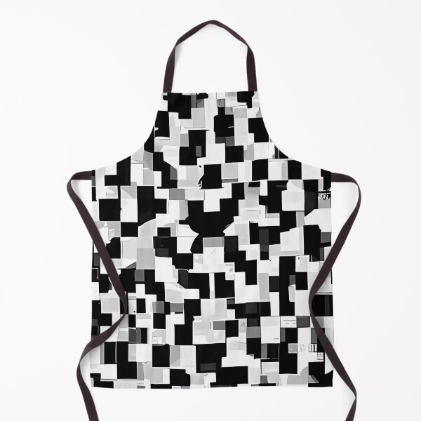 Item preview, Glitches - Abstract Geometric Pattern (Black and White designed and sold by CGArtsy.