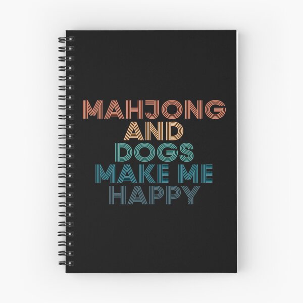 Item preview, Mahjong And Dogs Make Me Happy- Gift for Mahjong & Dogs Fans designed and sold by kindxinn.