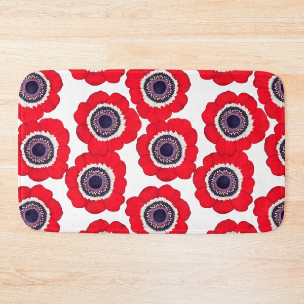 Item preview, Poppy Blossoms on White designed and sold by Christine Philbrick.