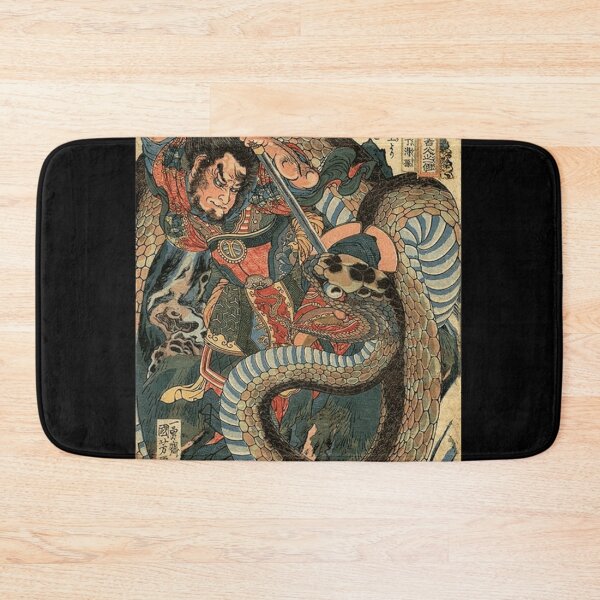 Item preview, Ancient Japanese Warrior and Snake Classic . designed and sold by boryczmahlie.