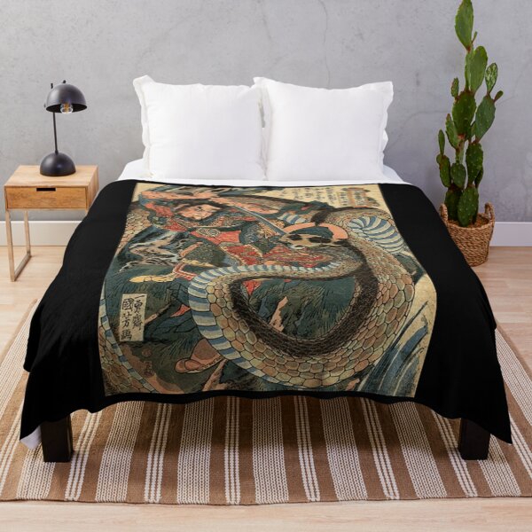 Item preview, Ancient Japanese Warrior and Snake Classic . designed and sold by boryczmahlie.