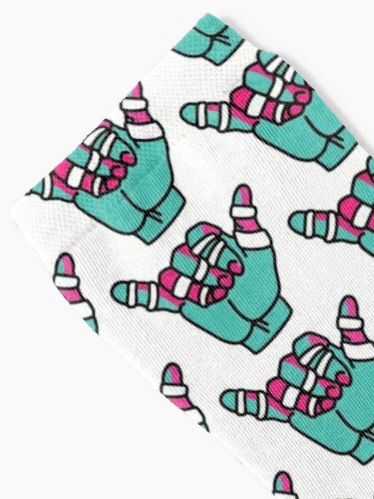 Jiu Jitsu Shaka Hand Pop Art Socks for Sale by Polishthestone