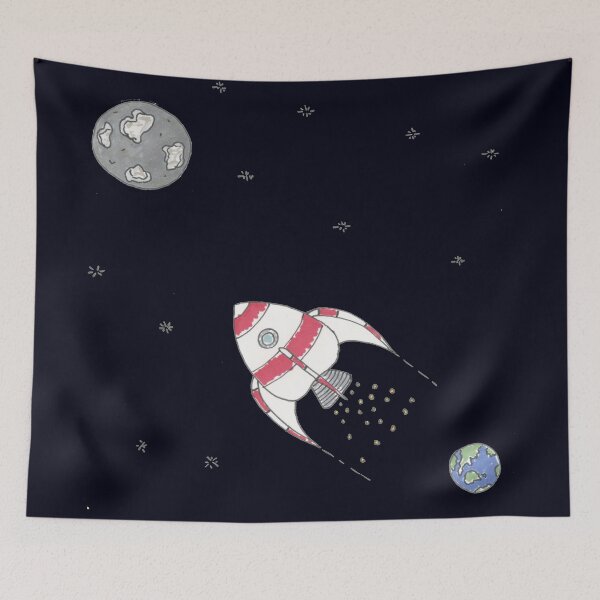 Item preview, Illustrations: Rocketship designed and sold by Catherine Stephenson.