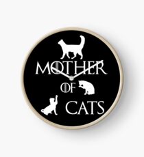 MOTHER OF CATS Clock