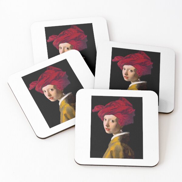 Item preview, Idol Gifts Fot You Portrait Of A Girl In A Red Turban With A Pearl Earring Gift For Christmas designed and sold by Venareynolds.