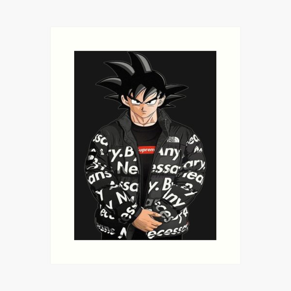 Goku Ultra Insinct 'Drip' Poster | Framed Art | Hip Hop Swag | DBZ | NEW |  USA