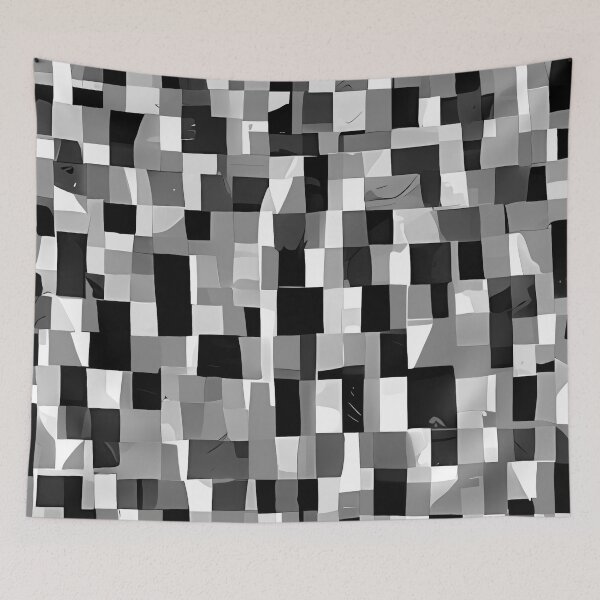 Item preview, Scrambled Shapes - Black and White edition designed and sold by CGArtsy.