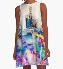 Purple Reign Brisbane City A-Line Dress