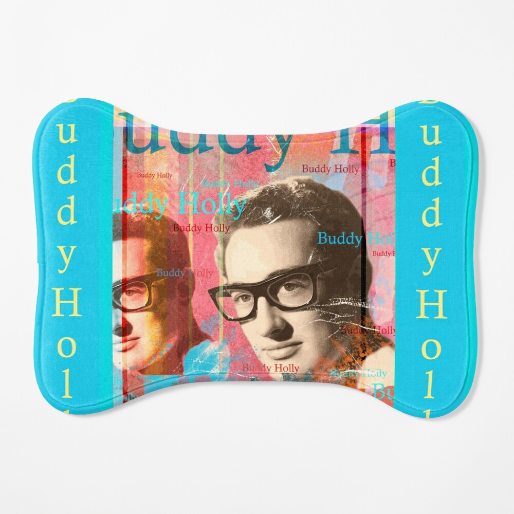 aesthetic buddy holly portrait, rockabilly music Art Print by Mauswohn