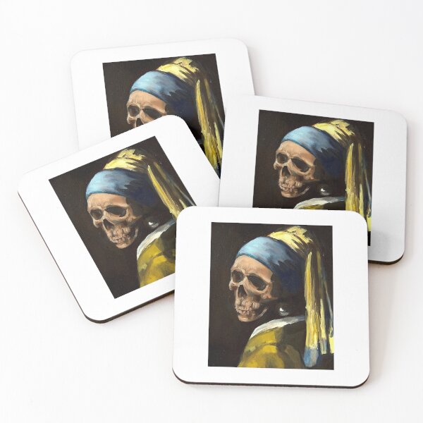 Item preview, Lover Gifts Girl With A Pearl Earring Skull Edition Gift For Movie Fans designed and sold by Venareynolds.