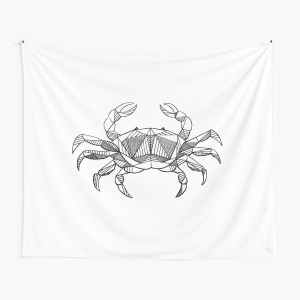 Geometric Cancer Crab Tapestry