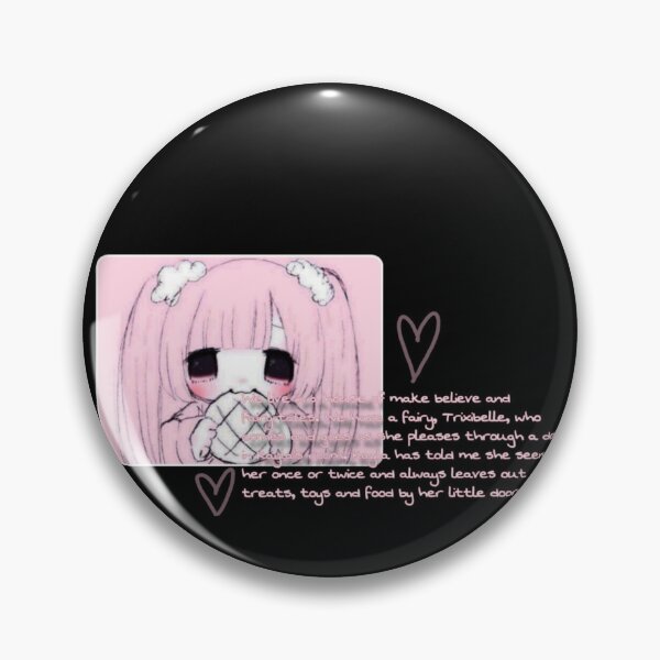 Etheyereal Weirdcore Dreamcore Soft Button Pin Customizable Collar