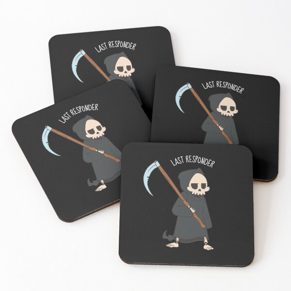 Item preview, Last Responder Funny Grim Reaper Pun Dark Joke designed and sold by artado.