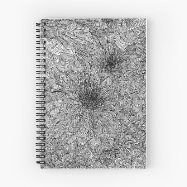 Aperçu de l'œuvre Fleurs de ligne - Zinnias créée et vendue par Elizabeth  Karlson.