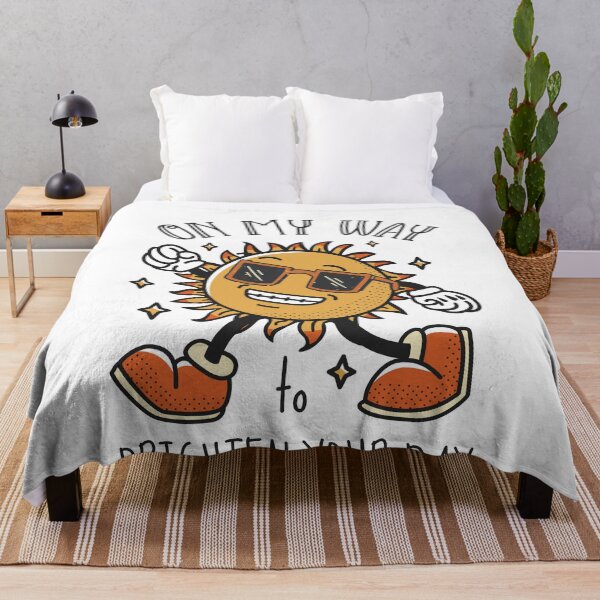 Item preview, On My Way To Brighten Your Day Old Vintage Sun Cartoon designed and sold by artado.