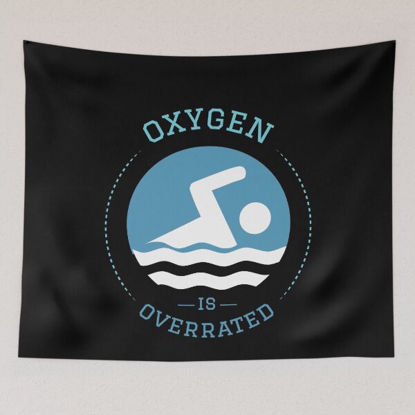 Item preview, Oxygen Is Overrated Funny Swimmers Joke designed and sold by artado.
