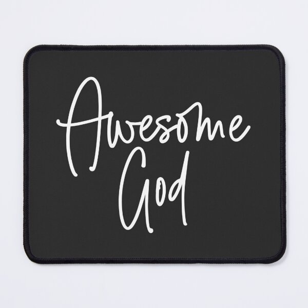 Item preview, Christian Design - Awesome God in Modern Eroded Font designed and sold by simplydesignart.